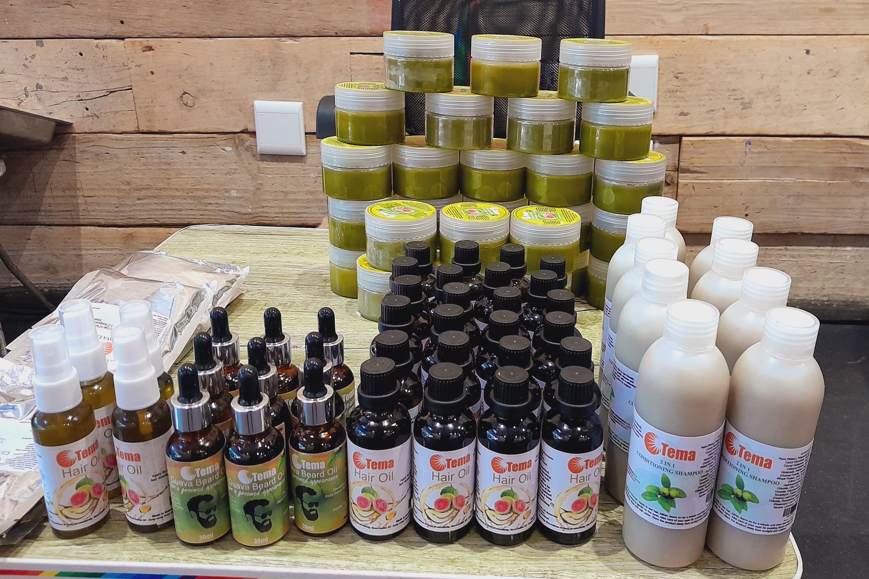 A selection of our cosmetics range